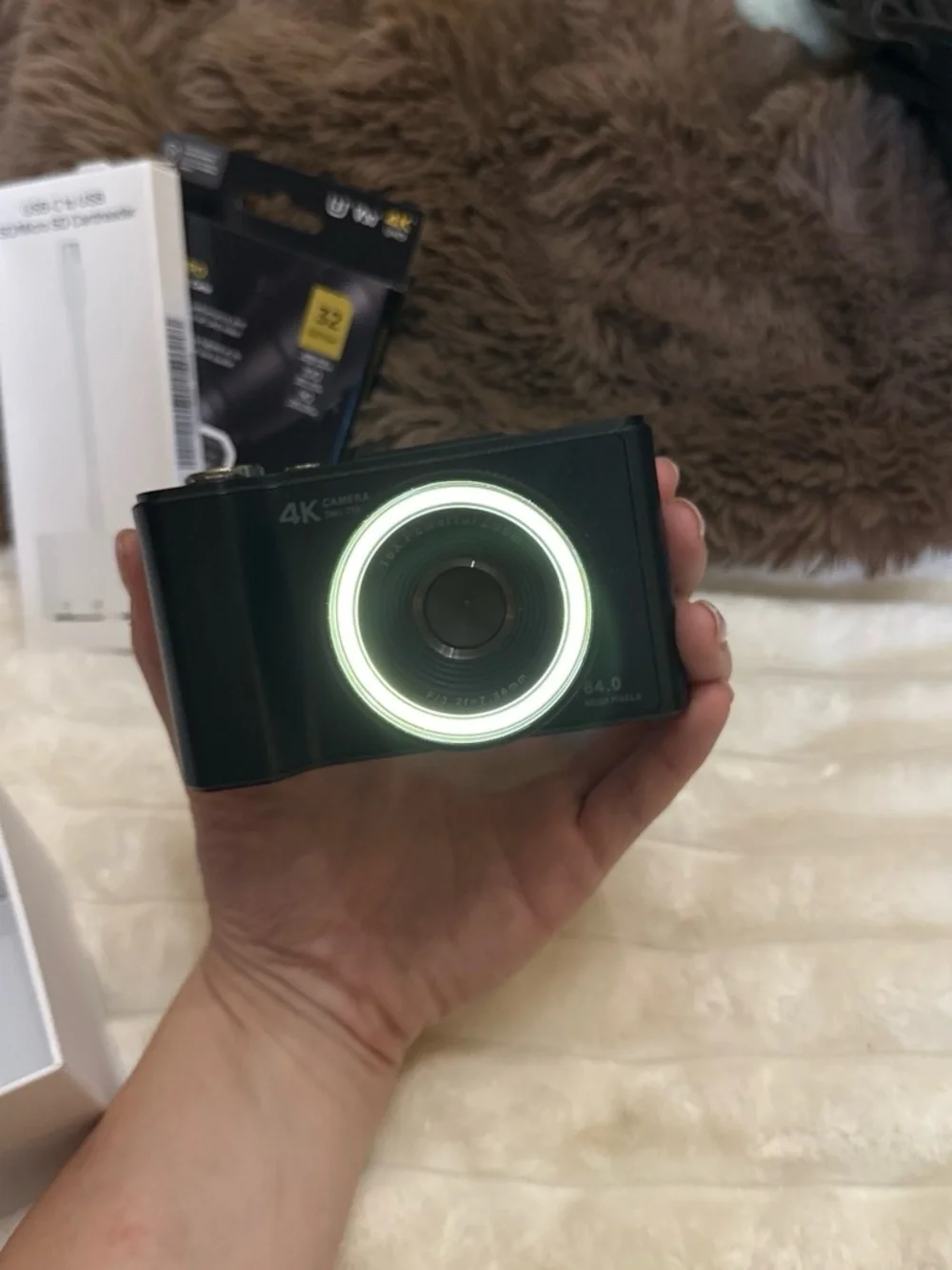 4K Camera Q5 Mirrorless Digital Camera - White